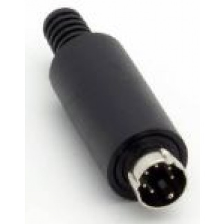 6 Pin Mini-DIN Male Inline