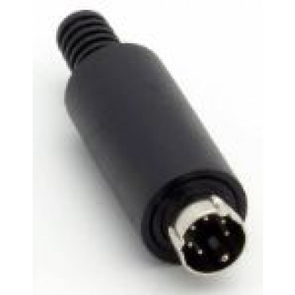 6 Pin Mini-DIN Male Inline