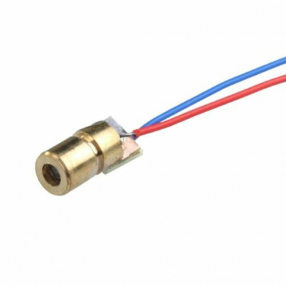 650nm 6mm 3V 5mW Laser Dot Diode Module Red Copper Head Laser pointer