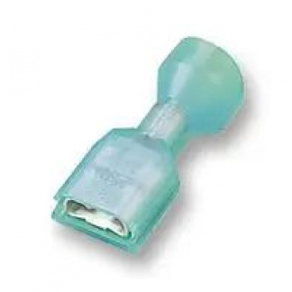Blue Quick Disconnect Terminal,  FASTON 187 Series, Female Quick Disconnect, 4.75mm x 0.81mm