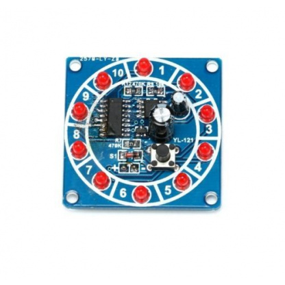Electronic Lucky Rotary Suite CD4017 NE555 Self DIY LED Light Kit (1)