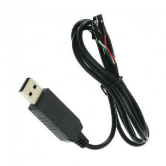 FTDI Chip, 3.3 V TTL Wire End USB to UART Cable - TTL-232R-3V3-WE