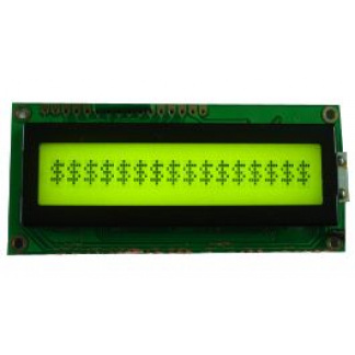 GDM1601C 1x16 Black on Green LCD