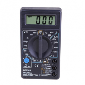LCD Digital DT830B Multimeter  + Leads