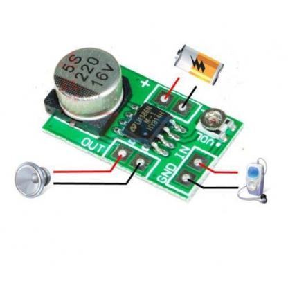 Mini LM386 Audio Power Amplifier Board DC 3~12V 5V Micro Amp Module 750mW