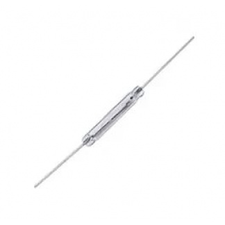 MKA-14103 SILVER Tone Leads Glass N/O SPST Reed Switches 10-15AT 2 x 14mm (Pack of 2)