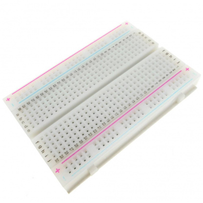Prototyping breadboard for electronic prototypes of 400 connection points