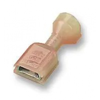 RED Quick Disconnect Terminal,  FASTON 187 Series, Female Quick Disconnect, 4.75mm x 0.81mm